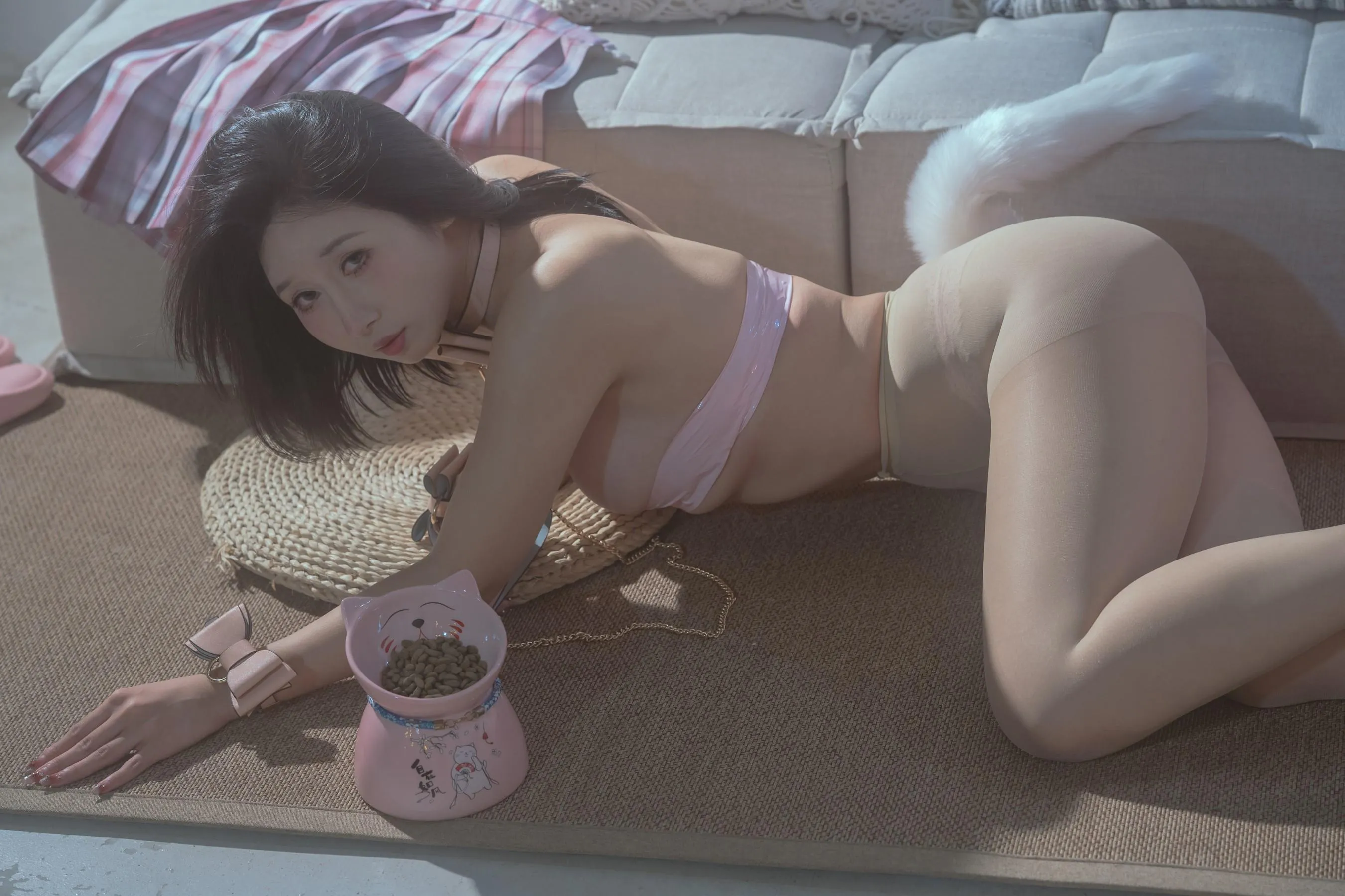 云溪溪 – NO.51 奶桃 N63反差学妹 [84P]插图7